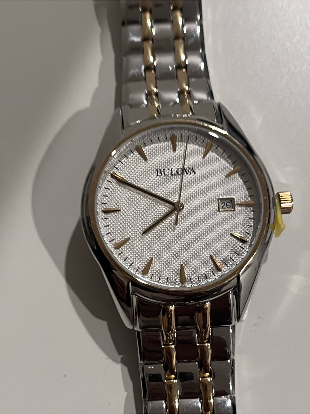 Bulova Men's Sutton Two-Tone Stainless Steel Bracelet Watch 40mm nwt - Picture 7 of 8
